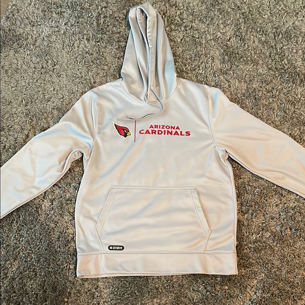 New Era Arizona Cardinals White Hoodie